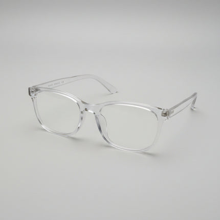 Clear plastic eyeglass frames