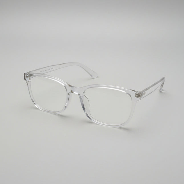 Clear plastic eyeglass frames