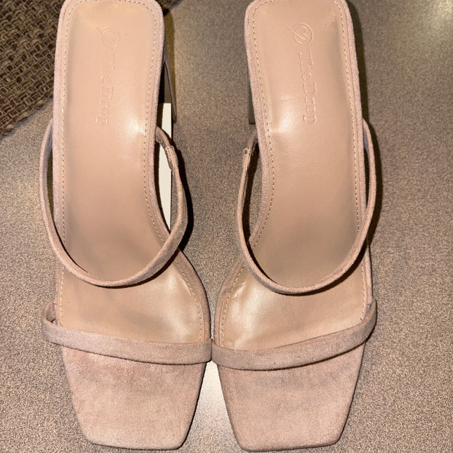 The drop dress shoes open back