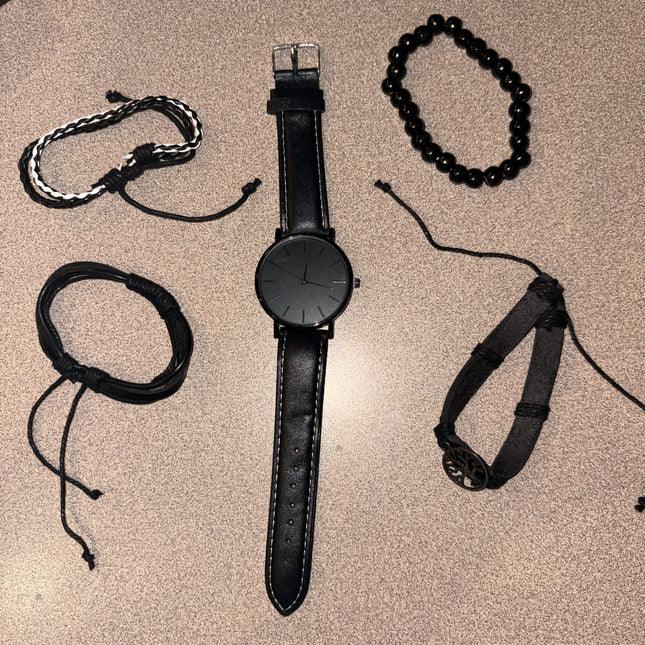Men’s watch and bracelets