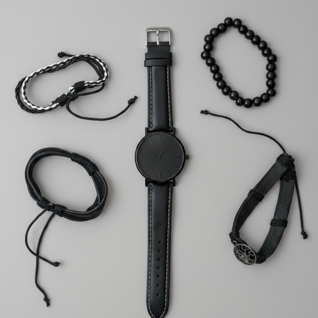 Men’s watch and bracelets