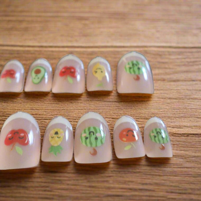 Effortless press - on nails french tip 007 - Tula Rose