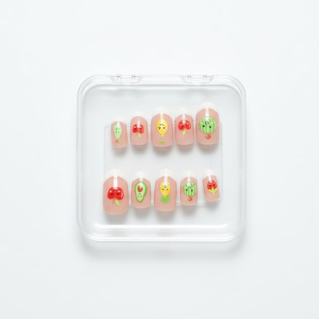 Effortless press - on nails french tip - Tula Rose