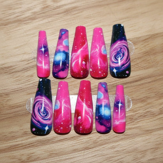 False Nails Pink-Purple - Foostuff! Amazing Deals Every Day!