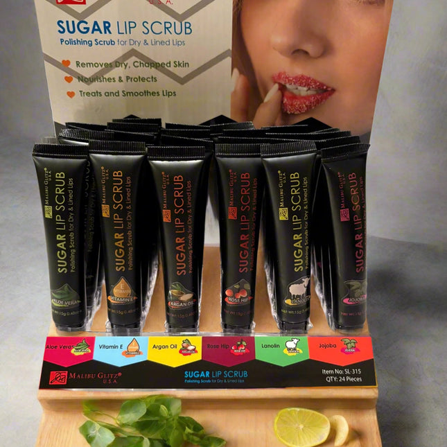 Malibu Glitz sugar lip scrub - Tula Rose