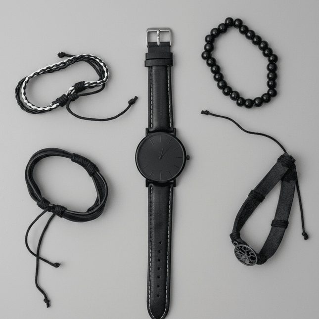 Men’s watch and bracelets - Foostuff! Amazing Deals Every Day!
