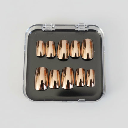 Metallic gold press on nails - Tula Rose