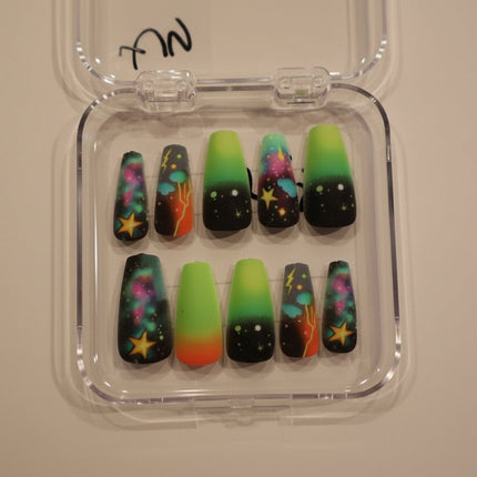 Neon press on nails - Tula Rose