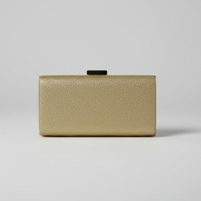 Sparkling gold clutch with gold chain attachment for a strap - Foostuff! Amazing Deals Every Day!