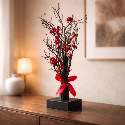 Tabletop Red Berry Twig Tree - Foostuff! Amazing Deals Every Day!